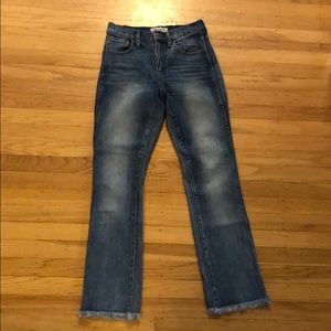 Madewell Highriser Demi Boot Raw Hem